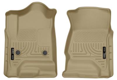 Husky Liners - Floor Liners Husky 1ra Fila Cafe Silverado 1500 Crew Cab 15-19