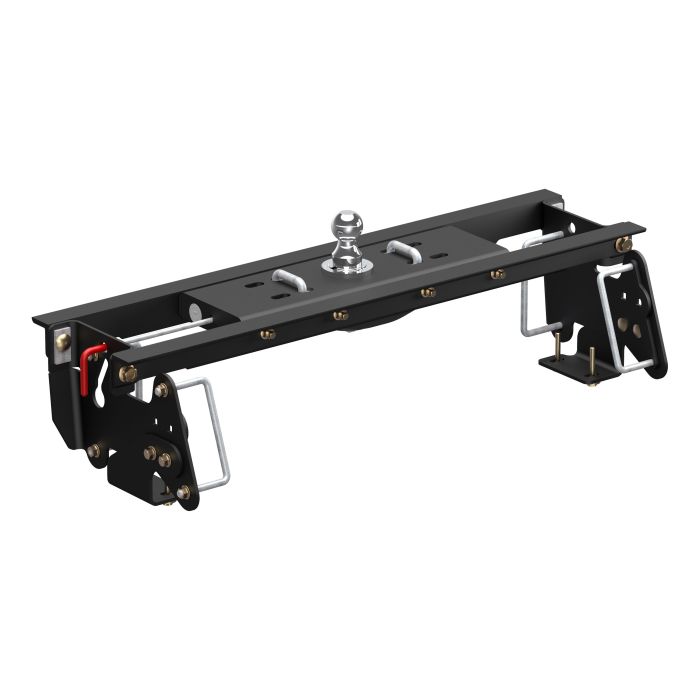 Curt Manufacturing - Double Lock EZr Gooseneck Hitch Kit with Installation Brackets