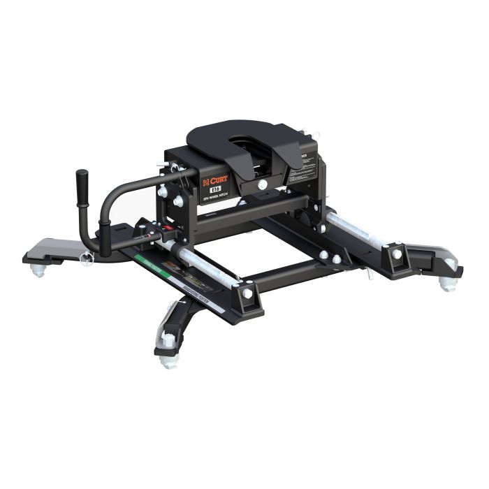 Curt Manufacturing - E16 5th Wheel Hitch with Roller and Ram Puck System Adapter