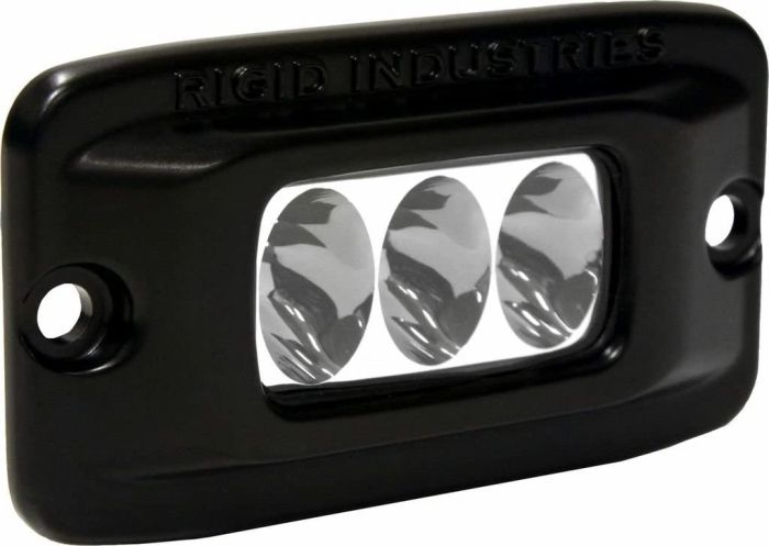 Rigid Industries - Faros Faros Rectangulares con 3 leds Driving Flush Mount