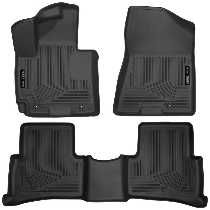 Husky Liners - Tapetes Floor Liners Husky 1ra y 2da Fila color Negro para Tucson 16-18