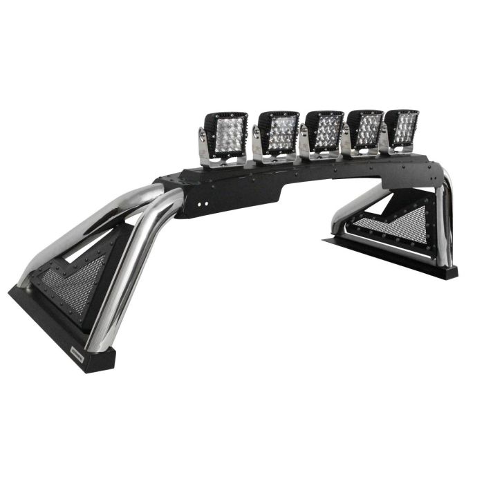 Go Rhino - Sport Bar 2.0 con actuador Inox para Silverado, Cheyenne, RAM, Sierra, F-150, Tundra y Titán