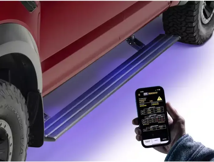 AMP Research - Estribos Electricos Powerstep AMP Smart Series para Escalade, Suburban, Tahoe y Yukon