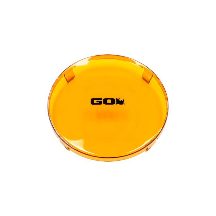 Go Rhino - Cubierta para faro Round Bright Series Go Rhino de 6" Ambar