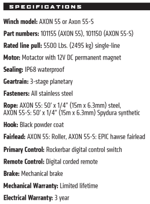 Warn - Winch Warn Axon 55-S Powersport (Cuerda Sintética) - Image 6