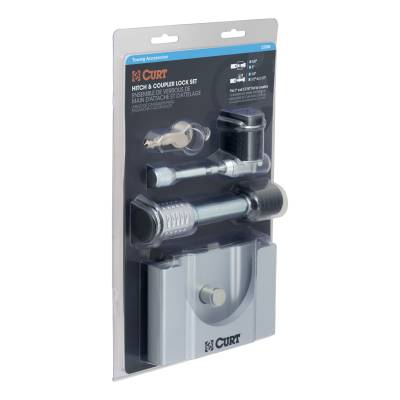 Curt Manufacturing - Hitch & Coupler Lock Set (2" Receiver, 1/2" to 2-1/2" Latch, 2" & 2-1/2" Lip) - Image 3