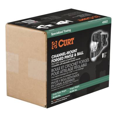 Curt Manufacturing - Replacement Channel Mount Ball & Pintle Combination (2-5/16" Ball, 20,000 lbs.) - Image 2