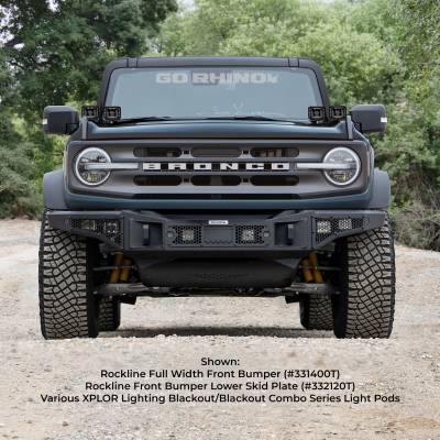 Go Rhino - Defensa Delantera Rockline Winch-Ready Full Width para Bronco 21 - 25 - Image 3