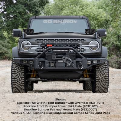 Go Rhino - Defensa Delantera Rockline Winch-Ready Full Width With Overrider para Bronco 21-25 - Image 4