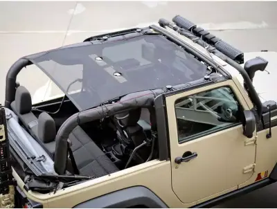 Rugged Ridge - Malla Protectora para Sol Eclipse Sun Shade Full (Toldo Duro) Rugged Ridge para Wrangler JL 18-24 2D - Image 17