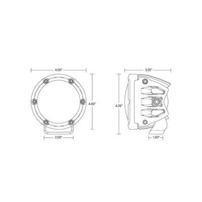 Rigid Industries - Faro Redondo Rigid 360 Series RGB de 4" Diffused (par) - Image 13