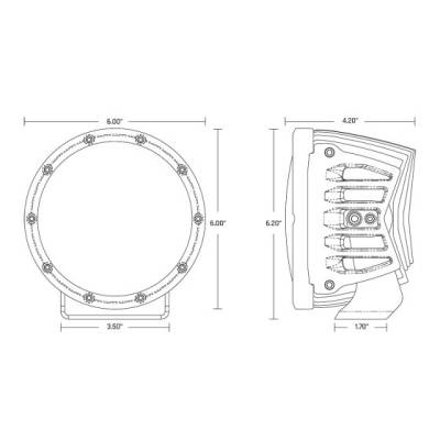 Rigid Industries - Faro Redondo Rigid 360 Series RGB de 6" Spot (1 pieza) - Image 17