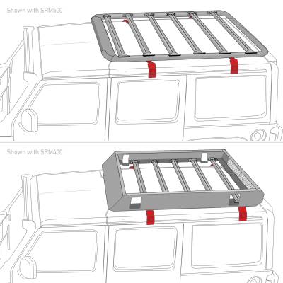 Go Rhino - Kit de Montaje para Canastilla SRM al Vierteaguas para Jimny 21-24 (4 puertas) (Sin Perforar) - Image 4